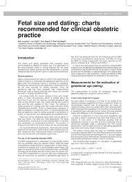 Charts Recommended For Clinical Obstetric Practice