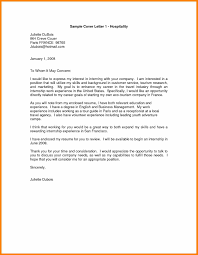Entry Level Hotel Cover Letter Examples Entry Level Hotels Cover