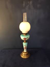 Opaline Glass Oil Lamp Left Bank Antiques