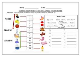 Contains hydrogen ions (h+) when dissolved in water. Ph Scale Worksheets Teachers Pay Teachers