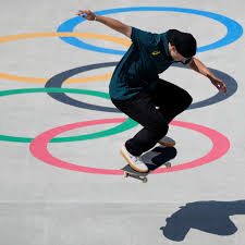 Street skateboarder nyjah huston doing a demo at the youth olympic games at buenos aires. Bsiile9j0gptbm
