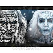 of thrones and white walker contact lenses