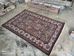 printed hand knotted iranian silk carpet