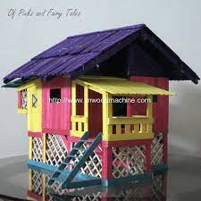 Homemade Popsicle Stick House Designs