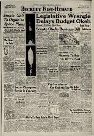 Beckley Post Herald Newspaper Archives Feb 7 1958 P 1