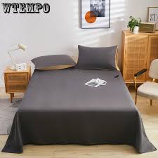 solid color bed sheet cotton