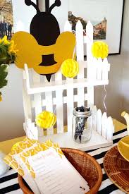 Bee themed baby shower decorations. Parents To Bee A Bee Themed Baby Shower Legally Crafty Blog