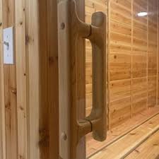 Double Cedar Sauna Door Handle