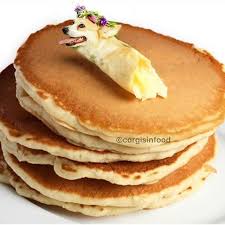 Image result for pictures of corgis eating pancakes