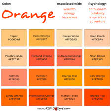 Diffe Shades Of Orange In Interior