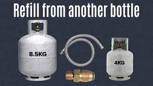 refill propane lpg bottle at home from