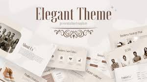 elegant powerpoint template and background