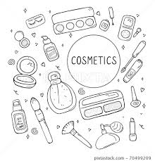 set of makeup icons cosmetic s