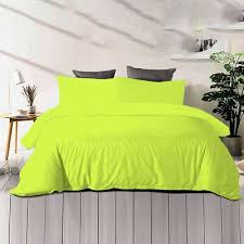 100 cotton fitted sheet lime bedding