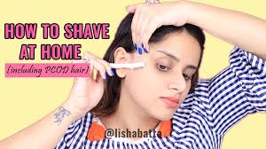 how to shave hair at home demo
