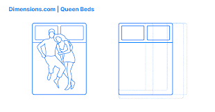 Queen Size Bed Dimensions Drawings