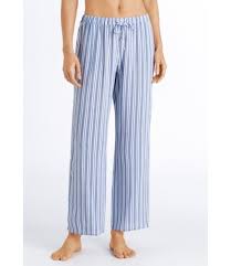 Sleep Lounge Long Pants Soft Blue Stripe 077617 Hanro Shop