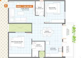 2 bhk flat 1195 square feet at best