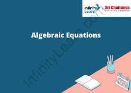 algebraic equations infinity learn
