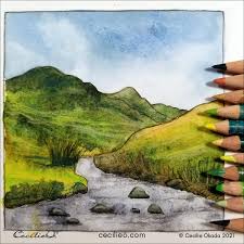 Watercolor Landscape Tutorial 4 Tips