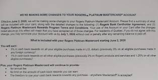 We did not find results for: Rogers Platinum Mc 1 00 Cb 3 Net 0 50 Foreign Cb Changes Coming June 2nd 2020 Page 172 Redflagdeals Com Forums