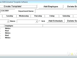 Free Employee Schedule Maker Template Scheduler Excel