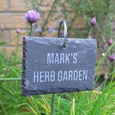 Personalised Slate Garden Sign Or Plant