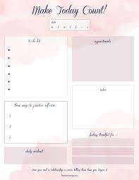 Daily Planner Printouts To Keep You Organized Tamera Mowry