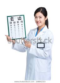 Optometrist Show Eye Chart Stock Photo Edit Now 208642315