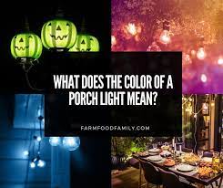 what does the color of a porch light