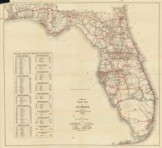 Florida Memory Official Road Map Of Florida 1930