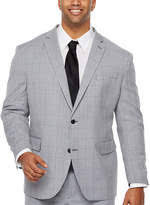 Big And Tall Windowpane Classic Fit Stretch Suit Jacket