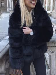 Fur Coat Long Sleeve Casual Outerwear