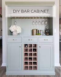 diy bar cabinet with tons of storage