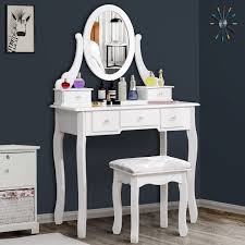 dressing table white makeup desk mirror