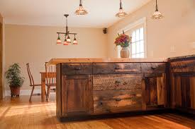 reclaimed oak barnwood cabinets