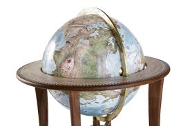 handcrafted floor standing globe