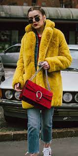 Yellow Fur Coats Howtowear Fashion