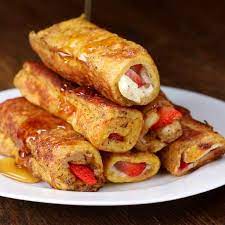 Cream Cheese French Toast Roll Ups gambar png