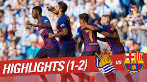 Compare form, standings position and many match statistics. Resumen De Real Sociedad Vs Fc Barcelona 1 2 Youtube