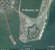 An olympic size swimming pool is about 50 meters in length or approximately 164 feet. Boat Basin Study Area At Ft Monroe Va Is Circled The Boat Basin Is Download Scientific Diagram