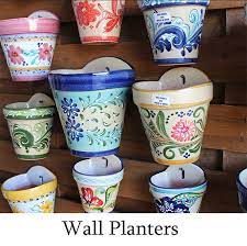 Ceramic Wall Planters Pottery Painting