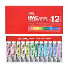 holbein watercolor pastel set of 12