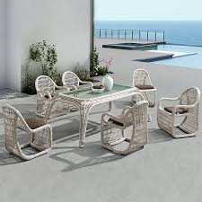Rattan Woven Outdoor Dining Set