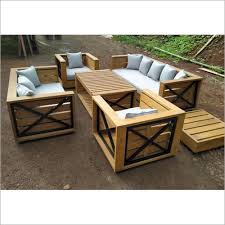 Patio Wooden Sofa Set At Best In