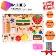 Busy board cho bé, Bảng bận rộn cho trẻ em, Giáo cụ mầm non, đồ chơi thông  minh montessori - Hướng nghiệp nhập vai