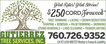 250 Cord Firewood Gutierrez Tree Service Inc Vista Ca