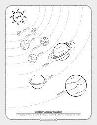 printable exploring solar system worksheet