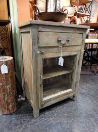 small cabinet with gl door side