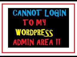 login to wordpress admin error fix